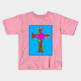 Rose and Cross Kids T-Shirt